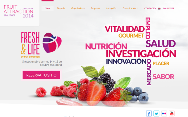 La nueva página web de Fresh & Life. La nueva página web de Fresh & Life.