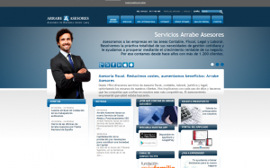 Página web de Arrabe Asesores.