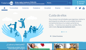 Página de inicio de la nueva web de fidelizaME.