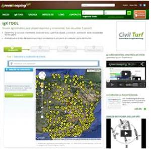 Página web de iGreenKeeping. Página web de iGreenKeeping.